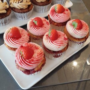Strawberry Swirl Cupcake