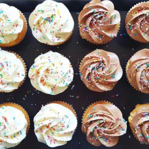 Chocolade Sprinkle Cupcake